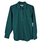 Foxcroft Long Sleeve CVC Solid Jasper (105105)