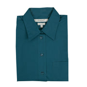 Foxcroft Long Sleeve CVC Solid North Sea (105105)