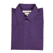 Foxcroft Long Sleeve CVC Solid Purple Orchid (105105)