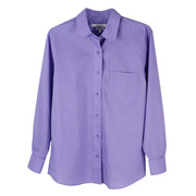 Foxcroft Long Sleeve CVC Solid Soft Violet Shirt (105105)