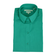 Foxcroft 3/4 Sleeve CVC Solid Deep Turquoise Shirt (105106)