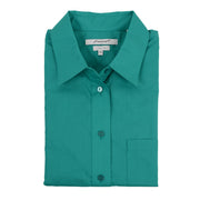 Foxcroft Plus Long Sleeve CVC Jade Shirt (105111)