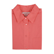 Foxcroft Plus CVC Long Sleeve Solid Strawberry Shirt (105111)