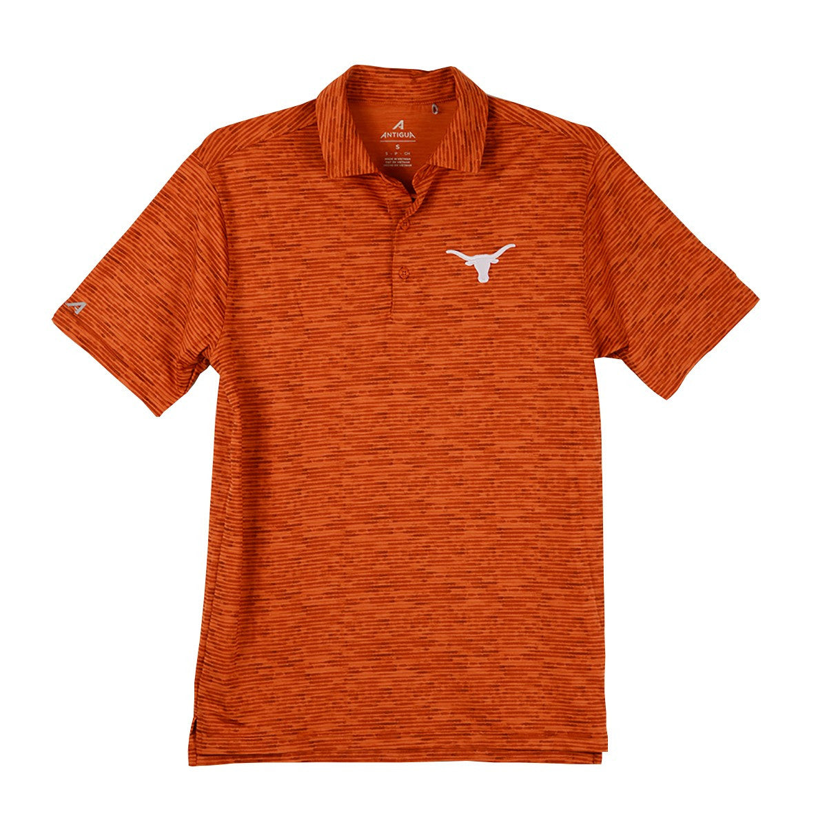 Texas longhorn Antigua Static Embroidered Logo Polo (105486-31E) BO
