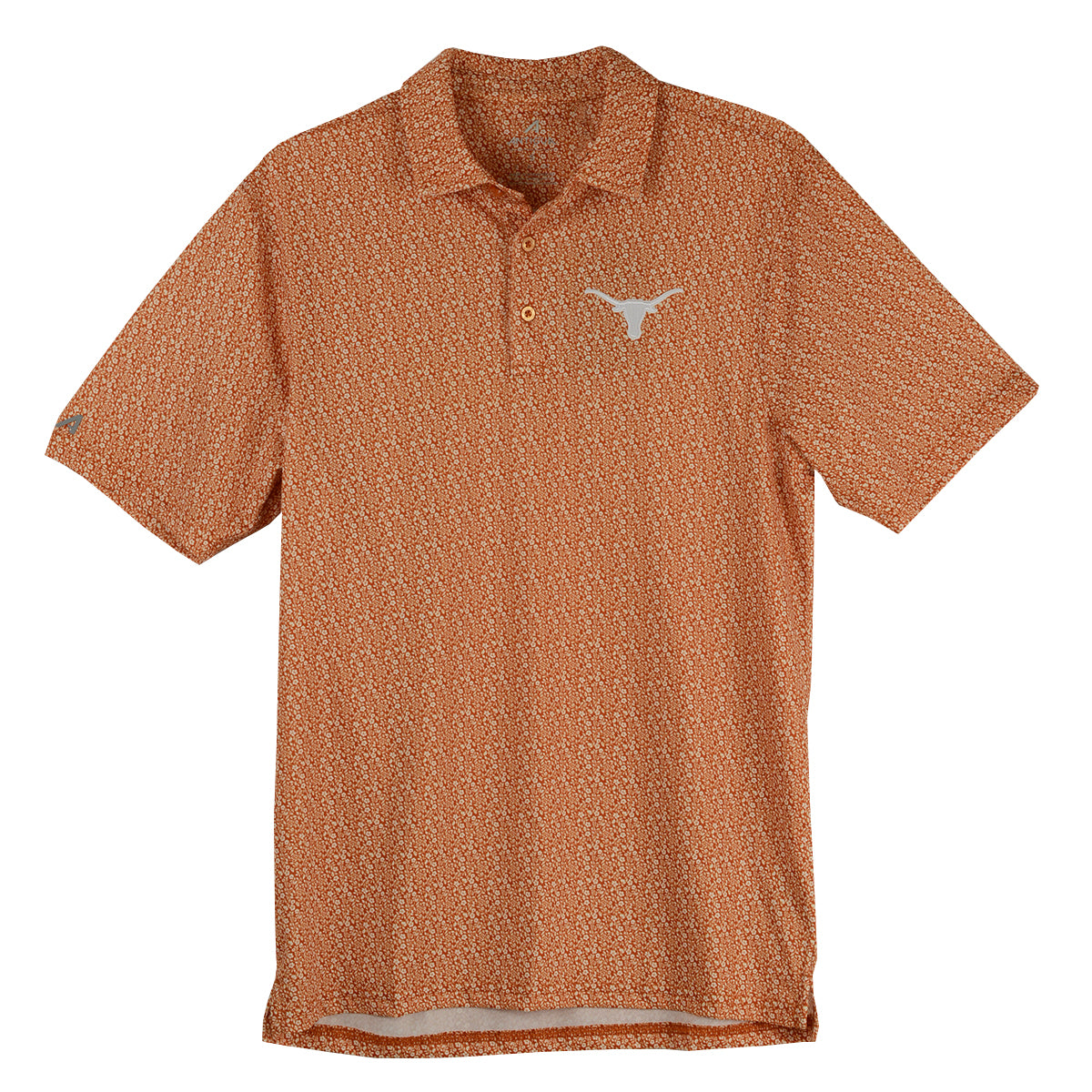 Antiqua Men's  Botanic Embroidered Longhorn Polo (106029-82C)(Burnt Orange)