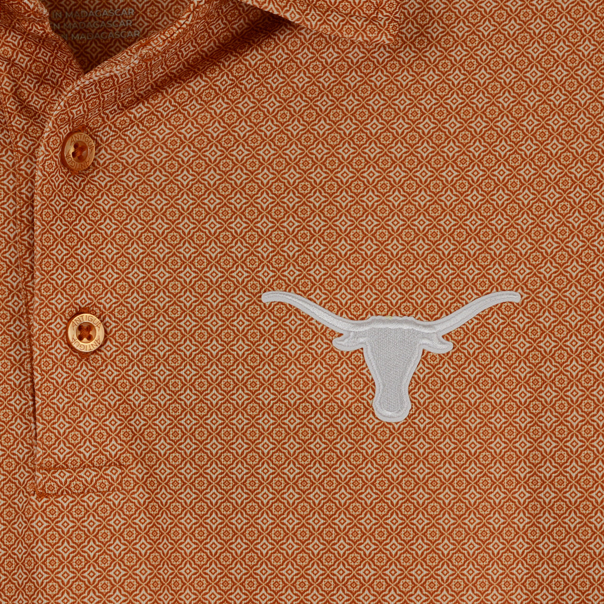 Antiqua Men's Mosaic Polo (106033-82C)(Burnt Orange)