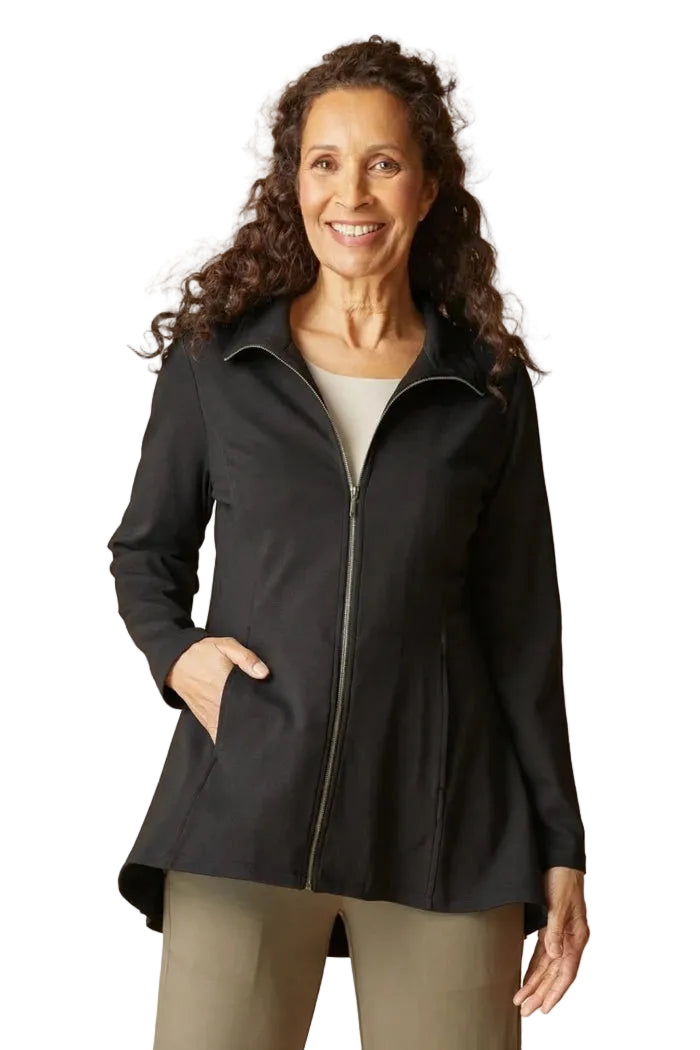 Habitat Luxe Pointe Solid SoHo Jacket (10611) (Black)