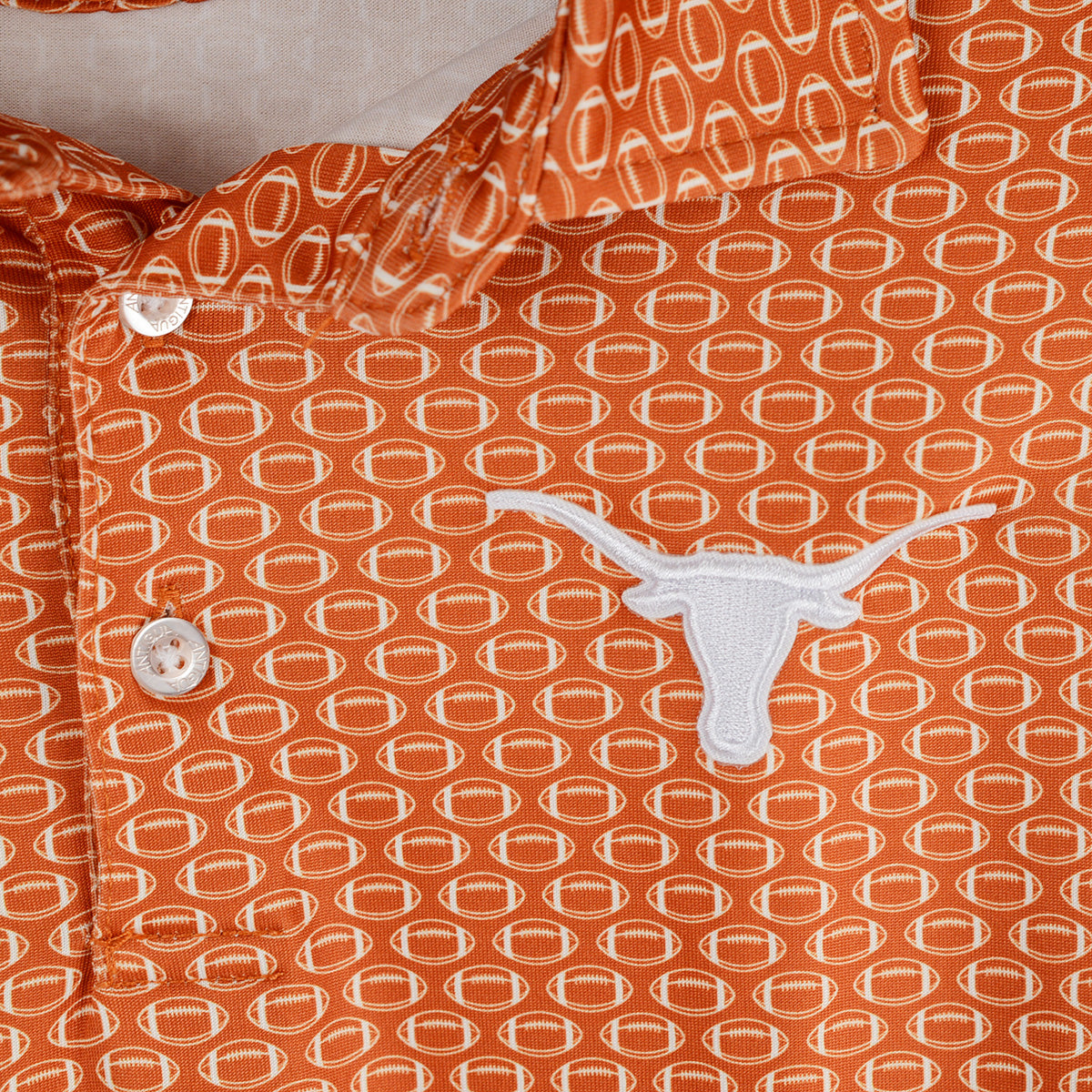 Antiqua Men's Huddle Football  Polo (106242)(Burnt Orange)