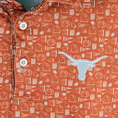 Antiqua Men's University Icons Polo (106339)(Burnt Orange)