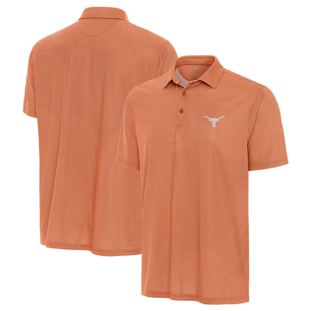 Antiqua Men's Trickle Polo (10634782C)(Burnt Orange/White)