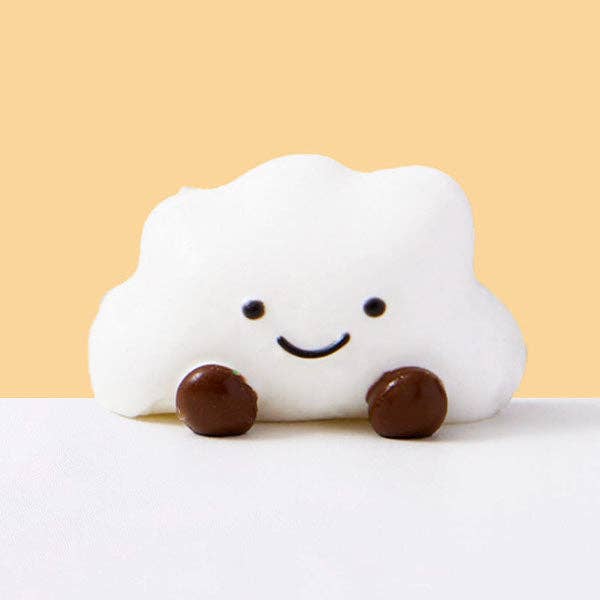 SqueezeSquad Taba Deluxe Premium Silicone Squishy Fidget Toy - Cloud Dumpling