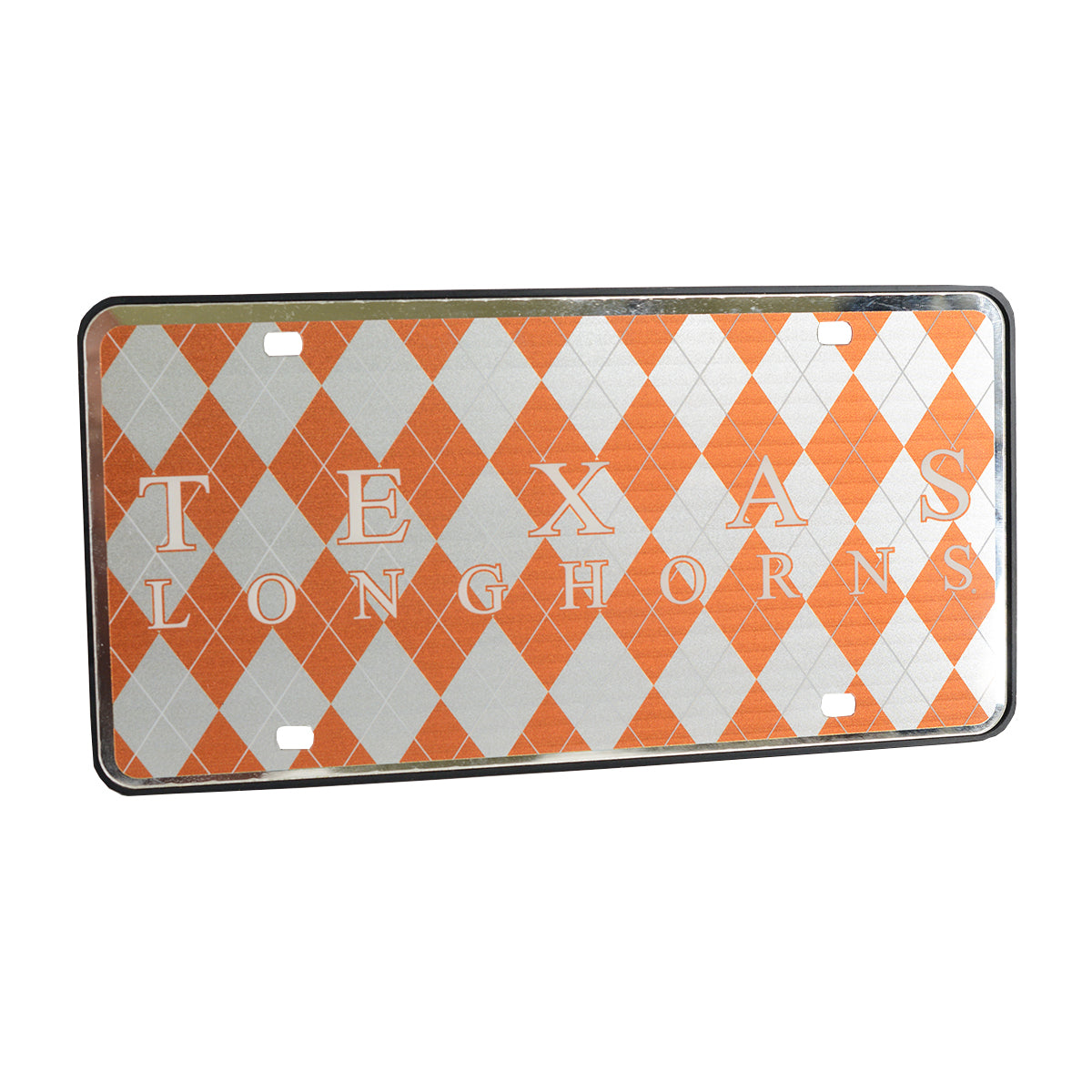 Texas Longhorn Argyle  License Plate