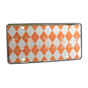 Texas Longhorn Argyle  License Plate