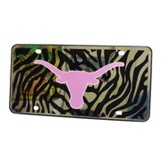 Texas Longhorn Zebra  License Plate