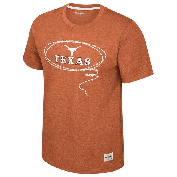 Texas Longhorn Wrangler Men's Barb Wire Tee (WRTS11395)