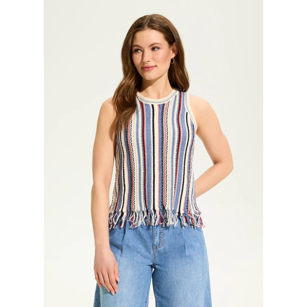 FDJ French Dressing Vertical Stripe Cami Sweater