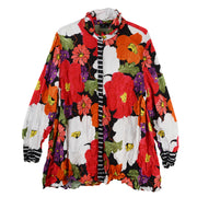 Habitat Olivia Crinkle Crepe Mixed Shirt (119128)(Azalea)