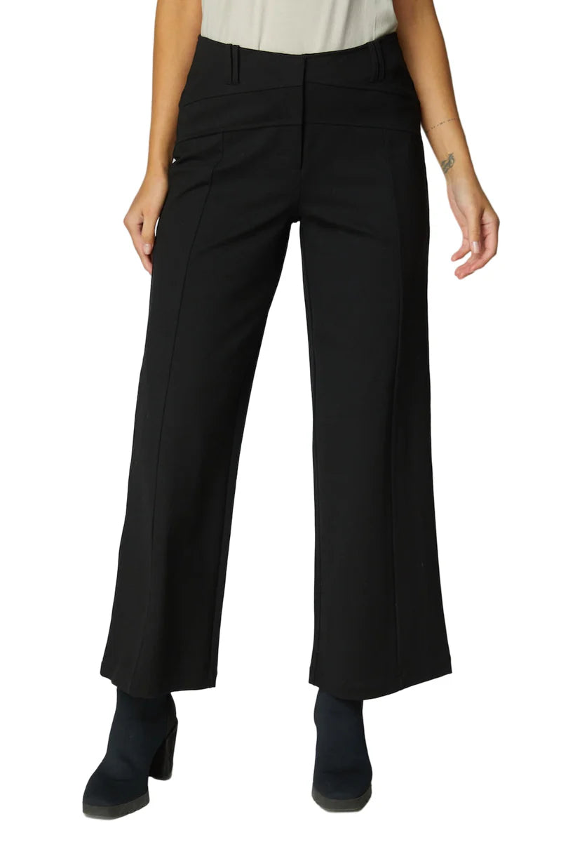 Olivia By Habitat Ponte Wide Leg Pant (120281)(Black)