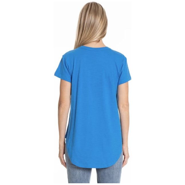 APNY Short Sleeve V-Neck Hi-Low Solid Color Top (Multiple Colors)