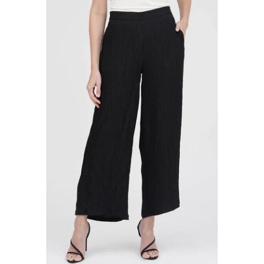 Damee Wide Leg Crinkle Pant (BLK)