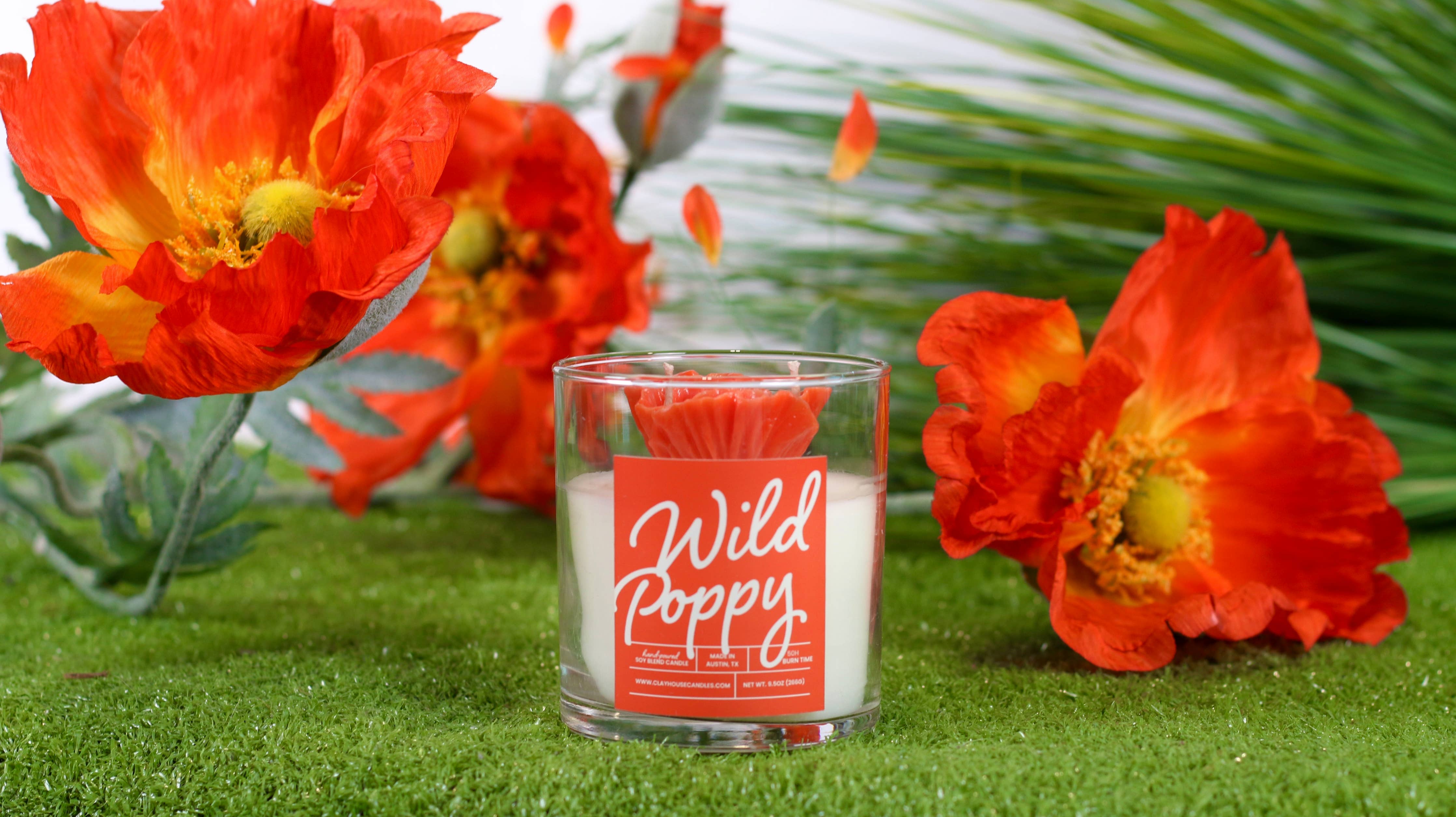 Clayhouse Candles Wild Poppy Container Candle