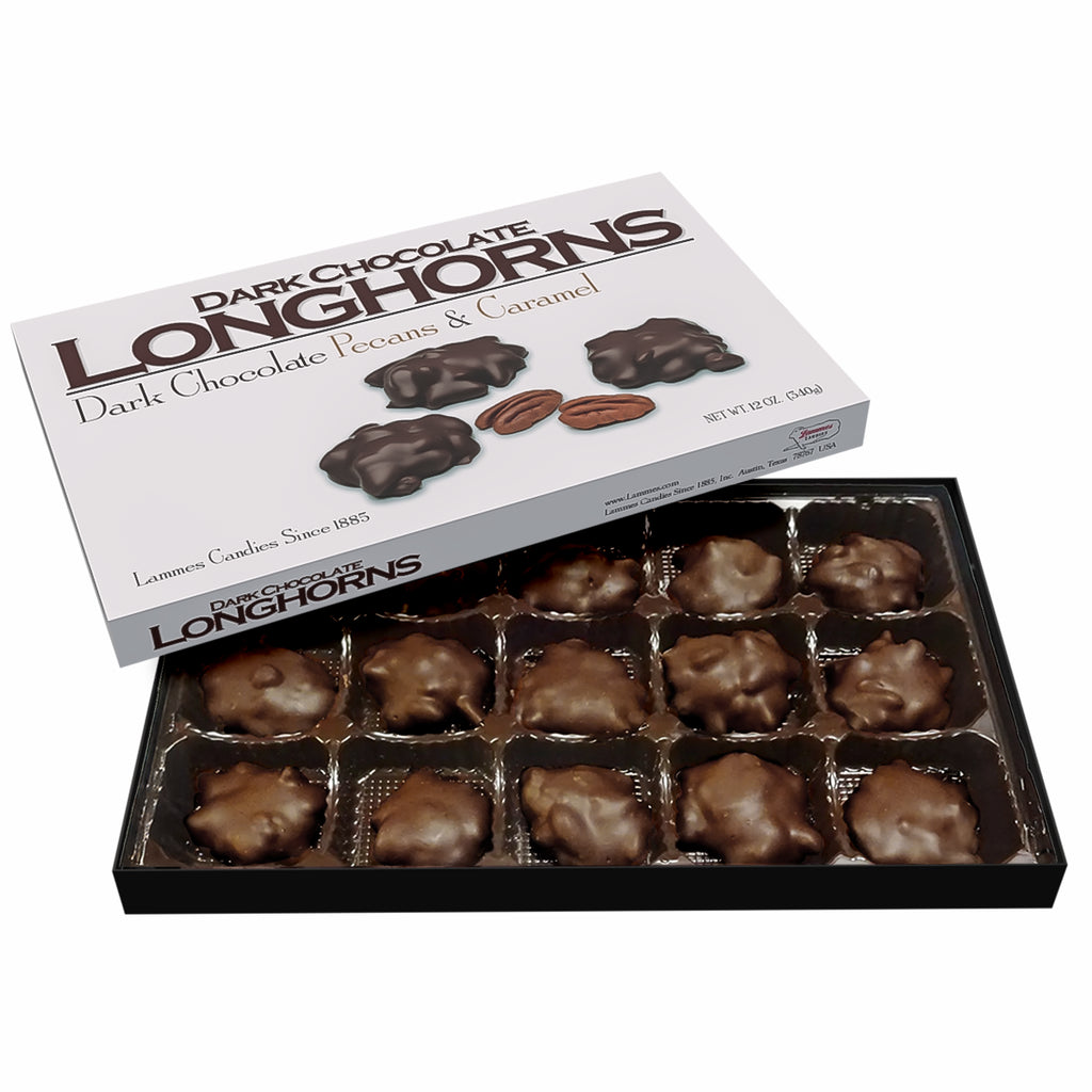Lammes 12oz Dark Chocolate Longhorns 15 pieces