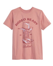 Pendleton Women's Western Rodeo Ready  Graphic  Deschutes Tee (TB370-87422)(Dusty Rose)