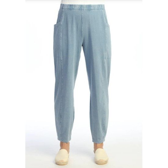 Jess & Jane Lantern Side Patch Pocket Front Seam Pants (Multiple Colors)