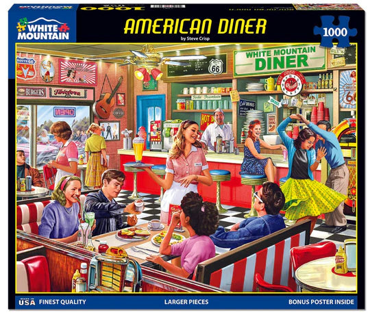 White Mountain American Diner Puzzle (1000 Piece)