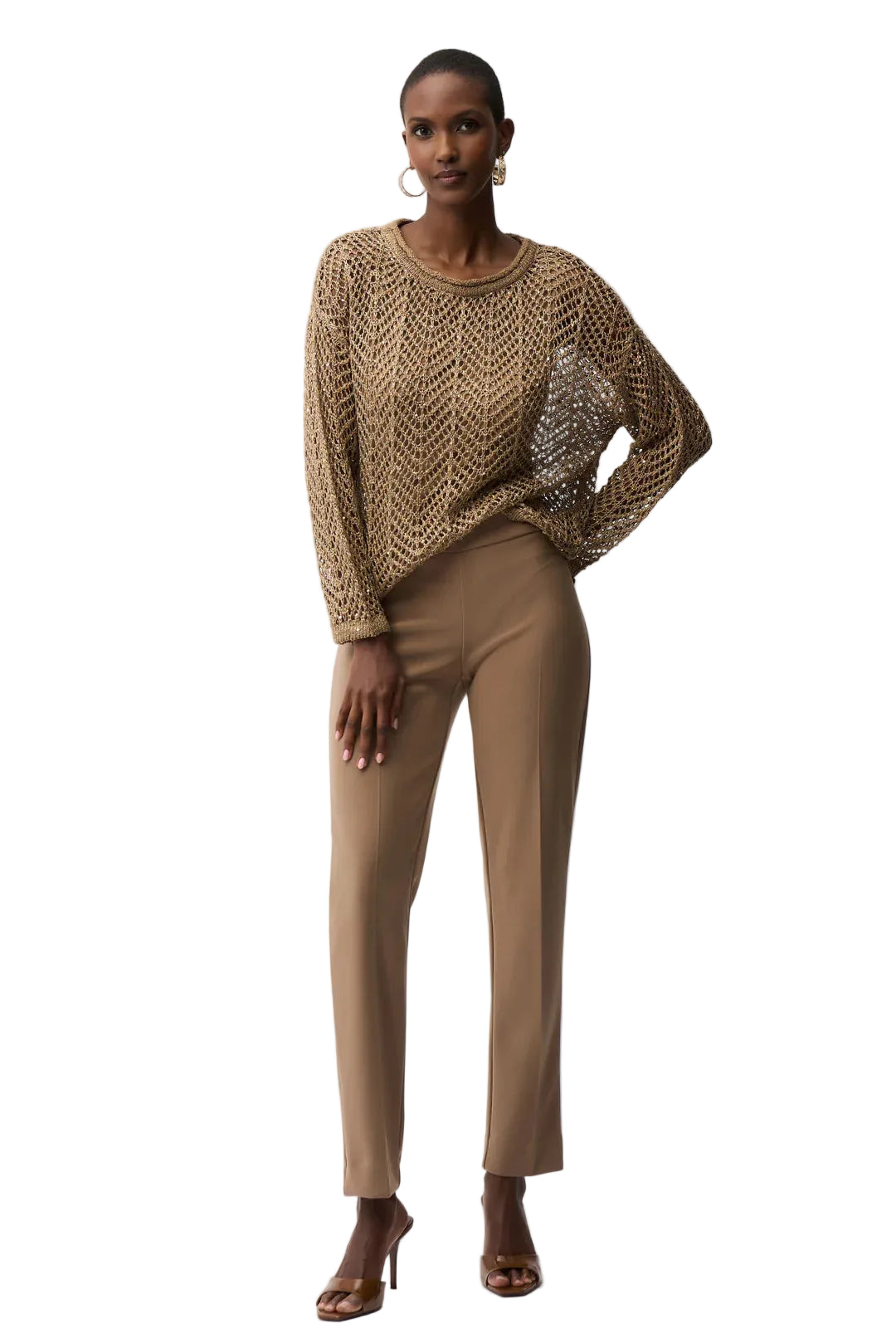 Joseph Ribkoff Pull-On High Waisted Pant (144092)(Tigers Eye)