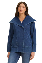 FDJ French Dressing Draped Front Jean Jacket (BLUDEN)(1447131)