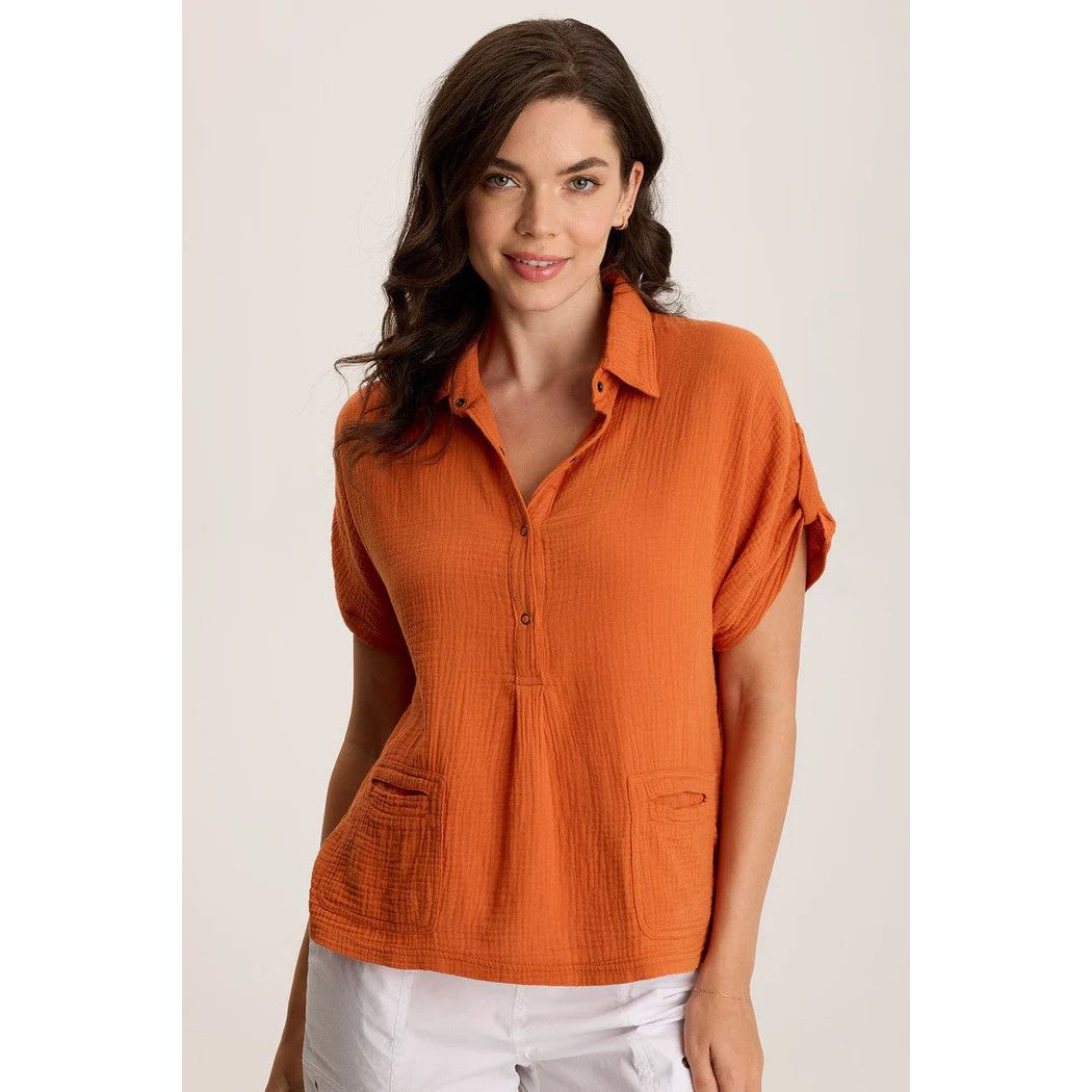 XCVI Anders Cotton Gauze Top (ORLE)