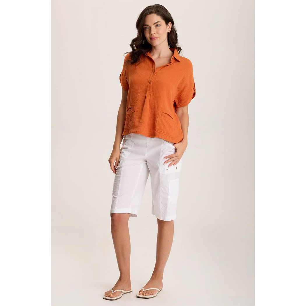XCVI Anders Cotton Gauze Top (ORLE)