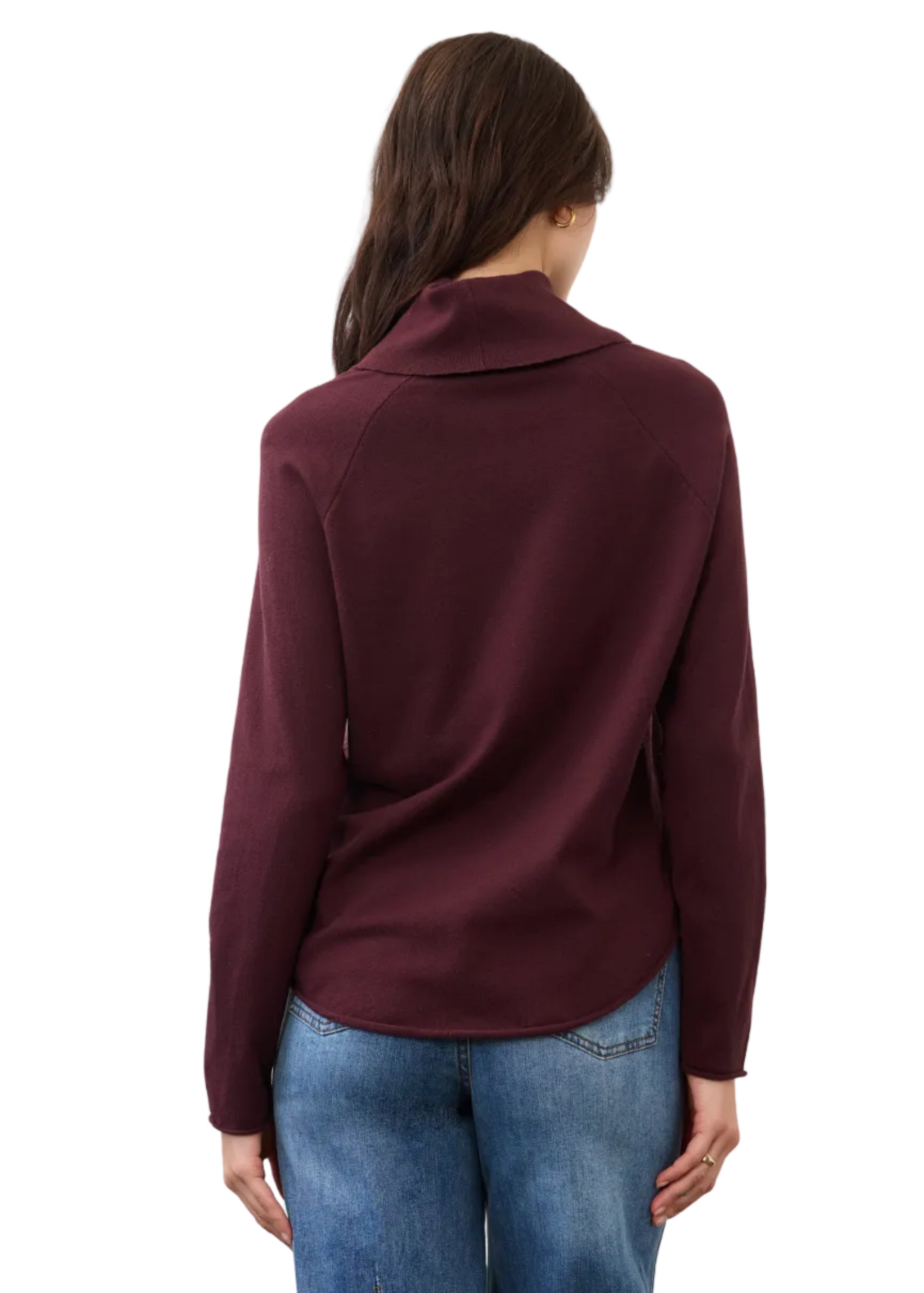 FDJ French Dressing Cowl Neck Fine Gage Sweater ( 1492212)(Fig)