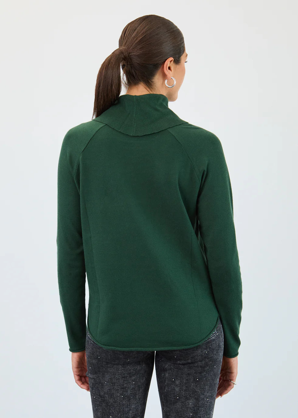 FDJ French Dressing Cowl Neck Long sleeve Sweater (1492212)(Dark Spruce)