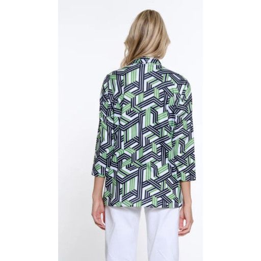 Multiples Petite Stripe Jacket & Tank Set
