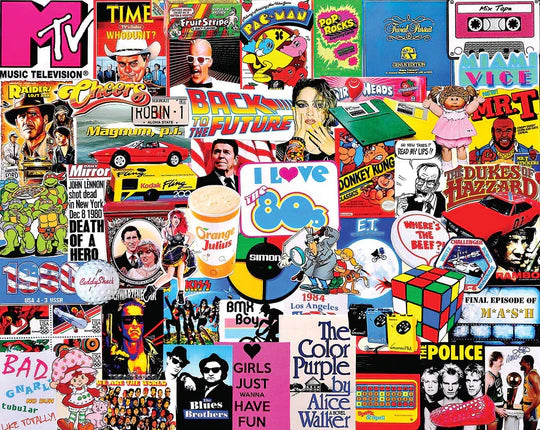 White Mountain I Love The 1980s Puzzle (1000 Piece)