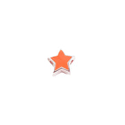 Texas Longhorn Sterling Silver Enamel Star Bead (S80348)