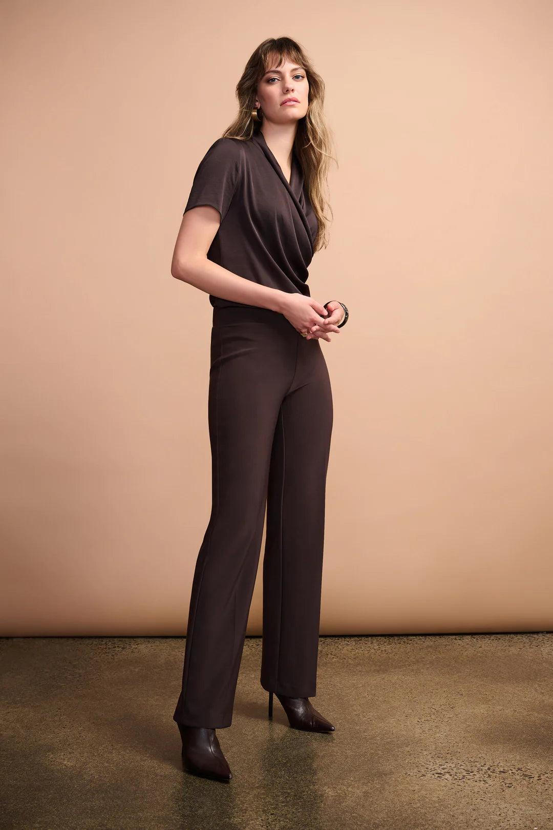 Joseph Ribkoff Straight leg Pant (153088)(Mocha)