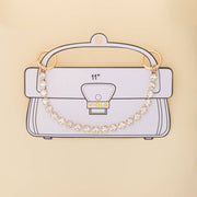 Crystal Bag Charm Chain with Snap Clasp Hooks