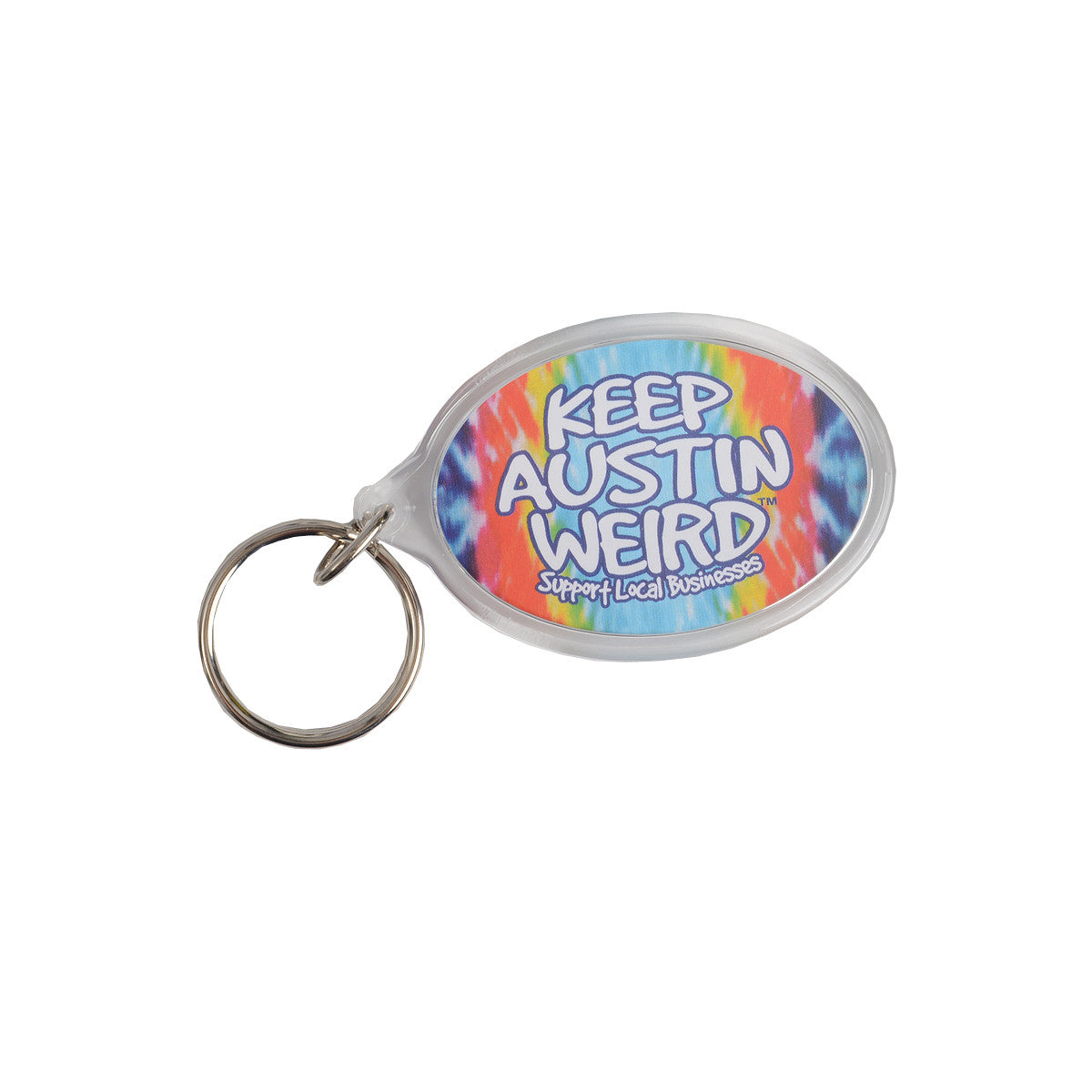 Keep Austin Weird Tie Dye Key Ring