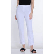 Multiples No Waist Faux Zip Ankle Pants (2 Colors)