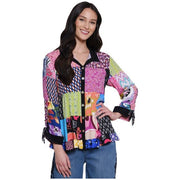 John Mark Patch Print Button Front Top