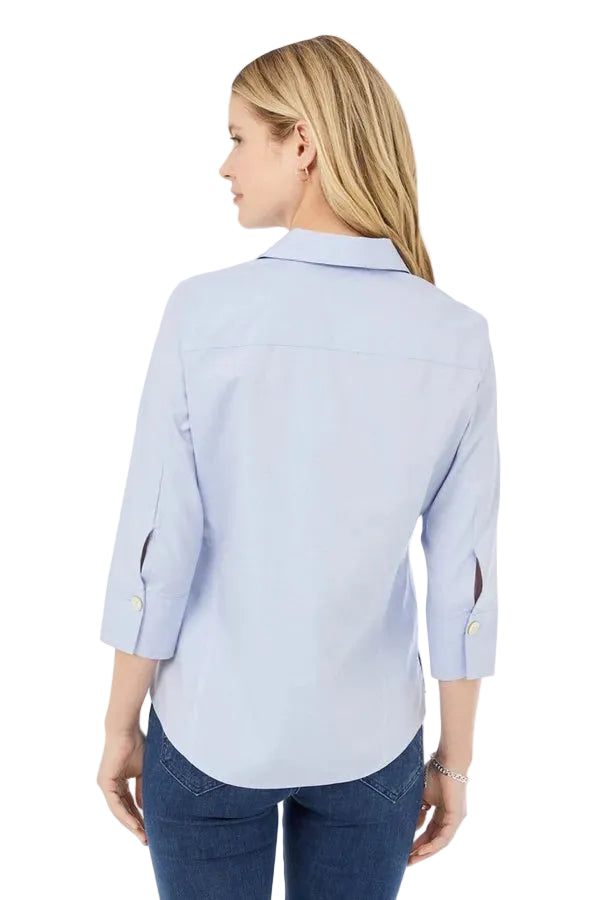 Foxcroft Paityn Essential Shirt (158998) (Blue Wave)