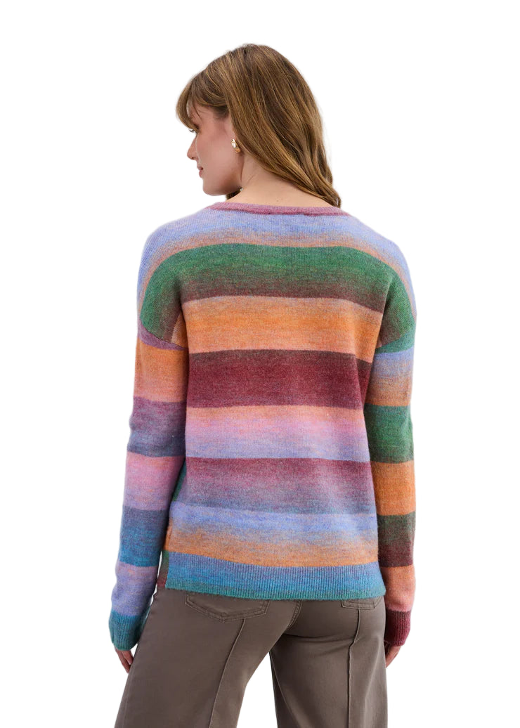 FDJ French Dressing Brixton Spacedye Striped Sweater
