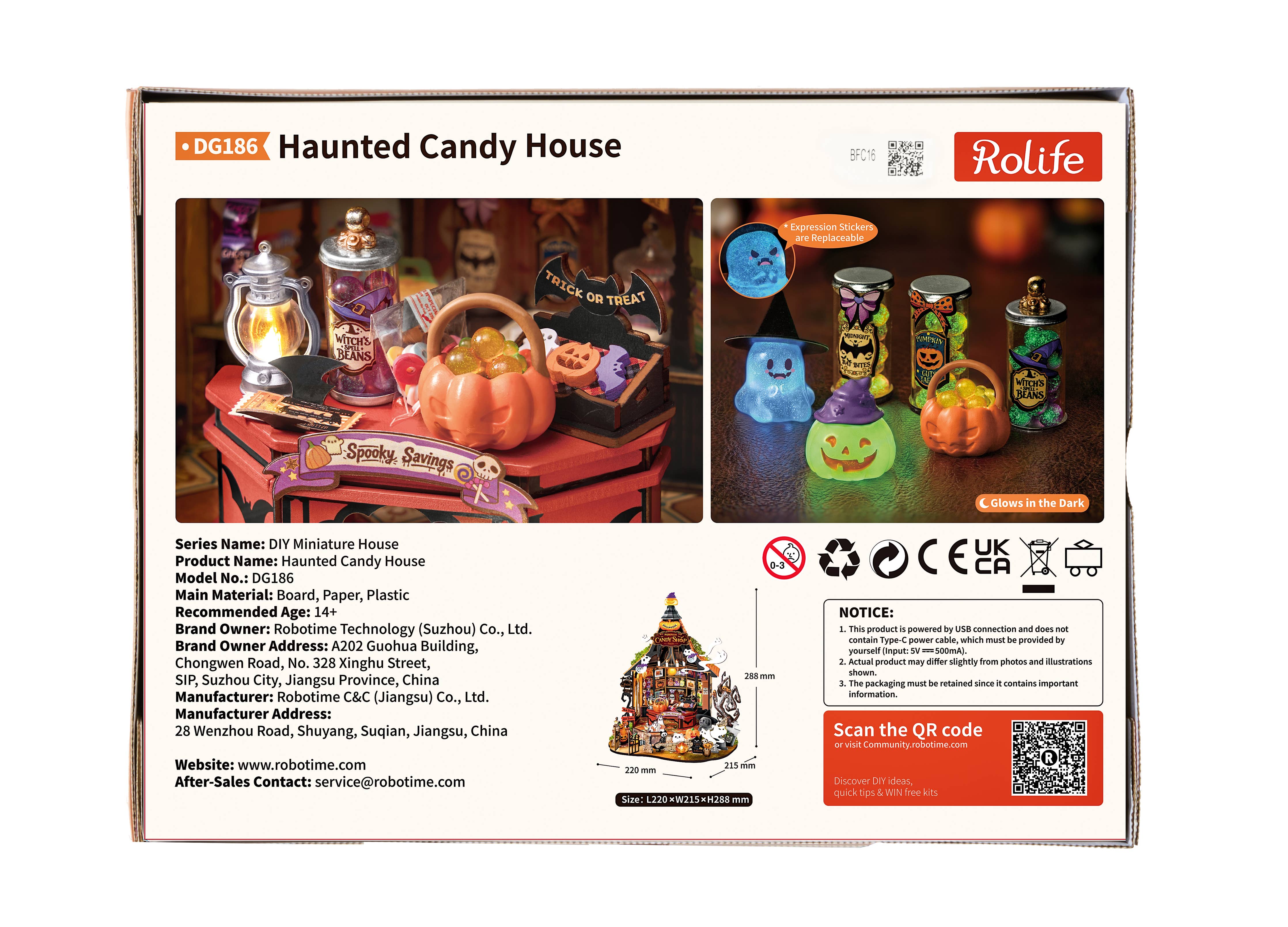Rolife Haunted Candy House DIY Miniature House