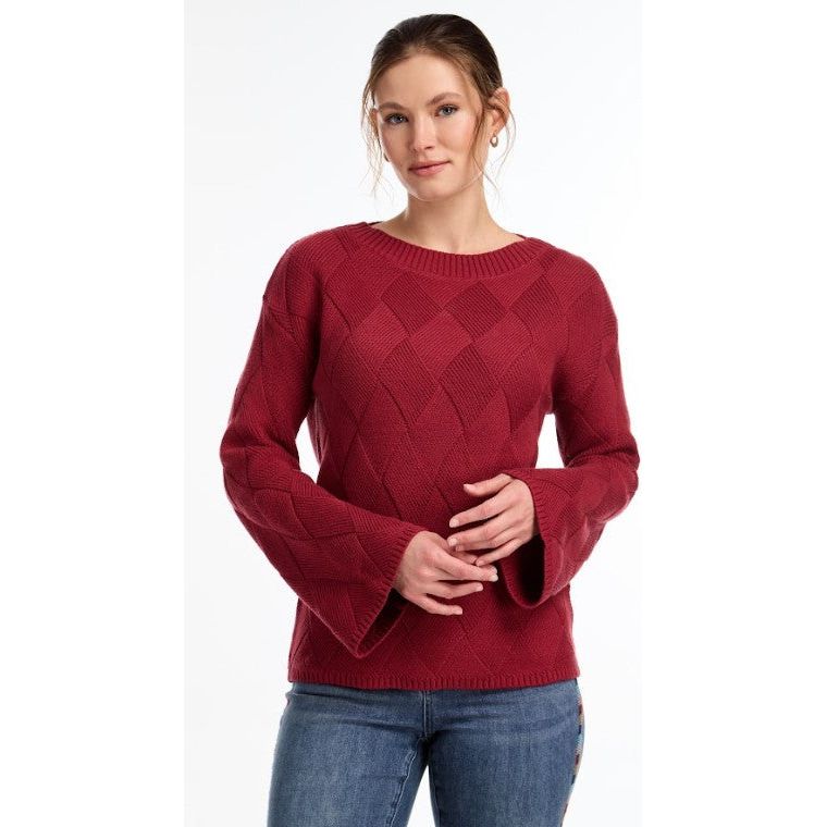 FDJ French Dressing Diamond Weave Boatneck Sweater (2 Colors)