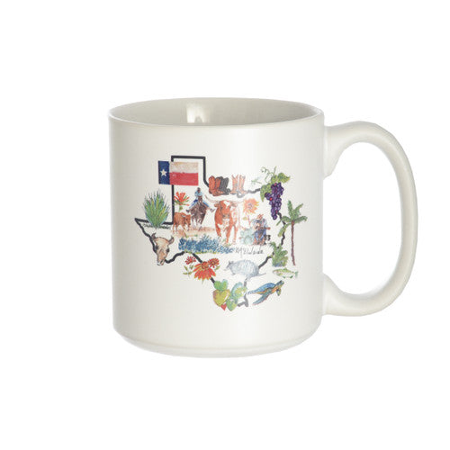 Kathleen McElwaine Texas Outline Mug