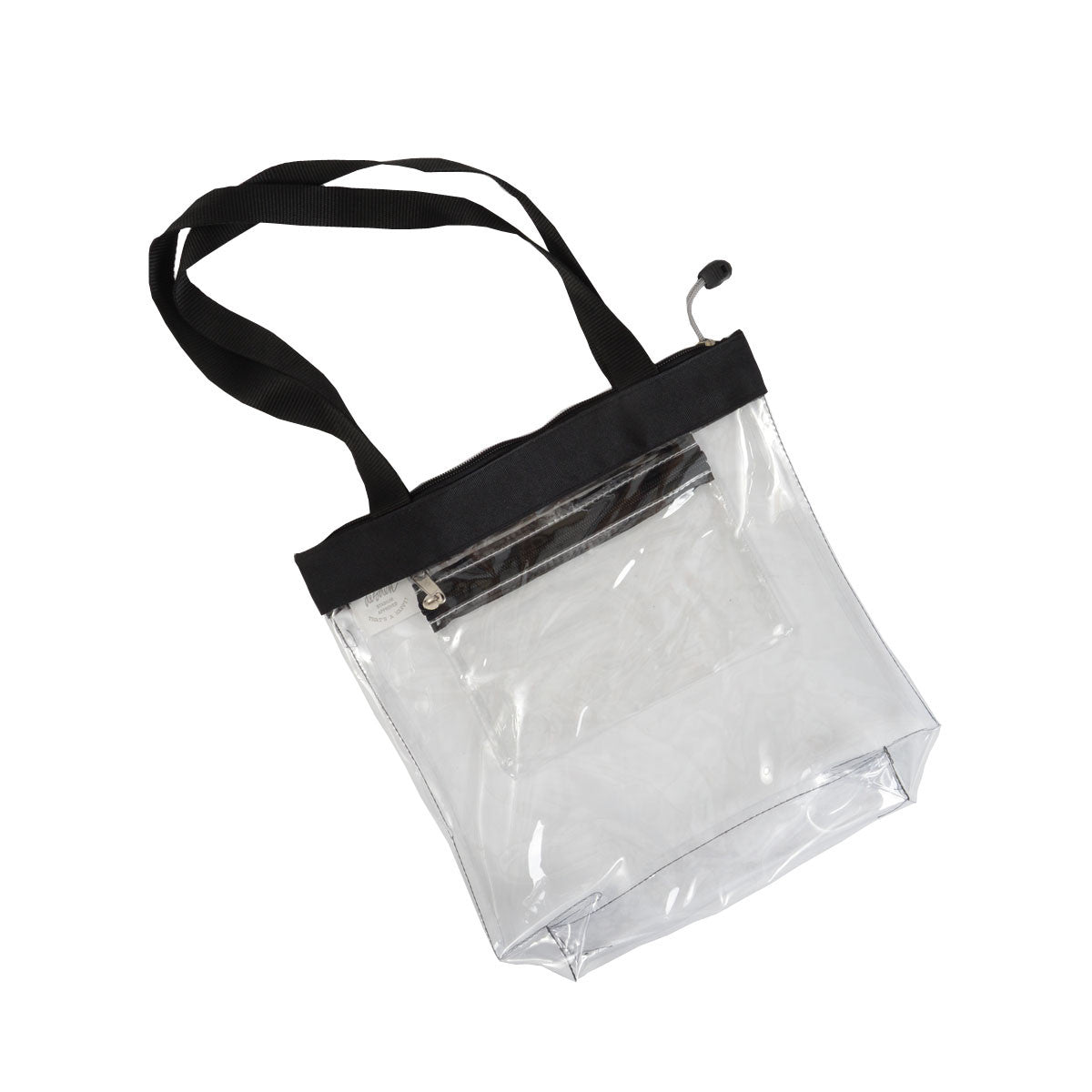 Clear Zipper Tote-Black (R4CST)