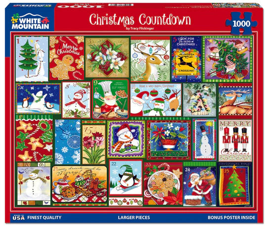 White Mountain Christmas Countdown Puzzle (1000 Piece)